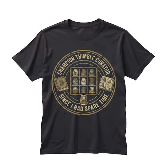 Antique Thimble Collector Vintage Sewing Hobby Digitabulist Lover Gift Unisex TShirt