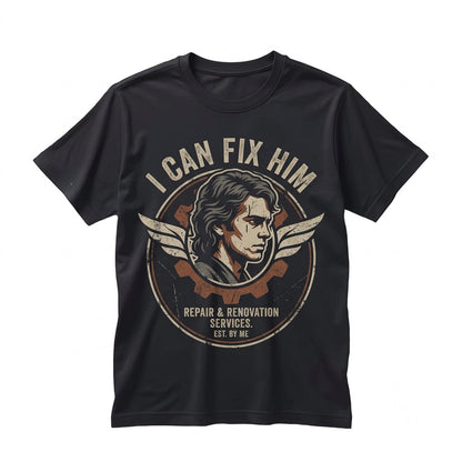 Oversized Anakin Skywalker I Can Fix Him Funny Sci-Fi Graphic Meme Present for Women Unisex TShirt