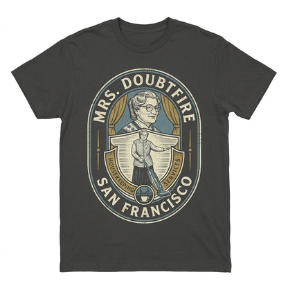 Vintage 90s Mrs Doubtfire Movie Graphic Retro Scottish Nanny Funny Comedy Merch Unisex TShirt