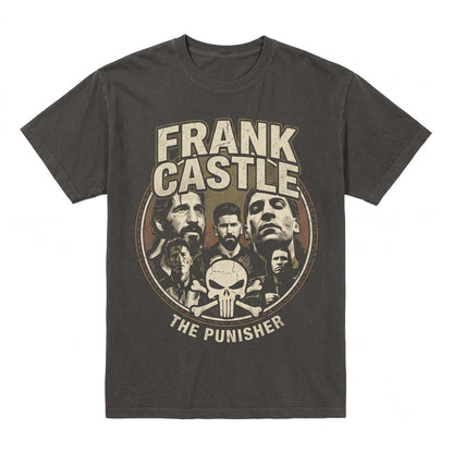 Vintage Skull Vigilante Frank Castle Jon Bernthal Comic Antihero Dad Graphic Unisex TShirt