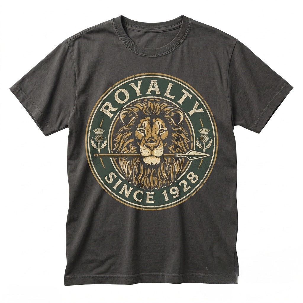 Vintage Lion Graphic Tee Gift Retro Safari Wild Cat Animal Lover Unisex TShirt