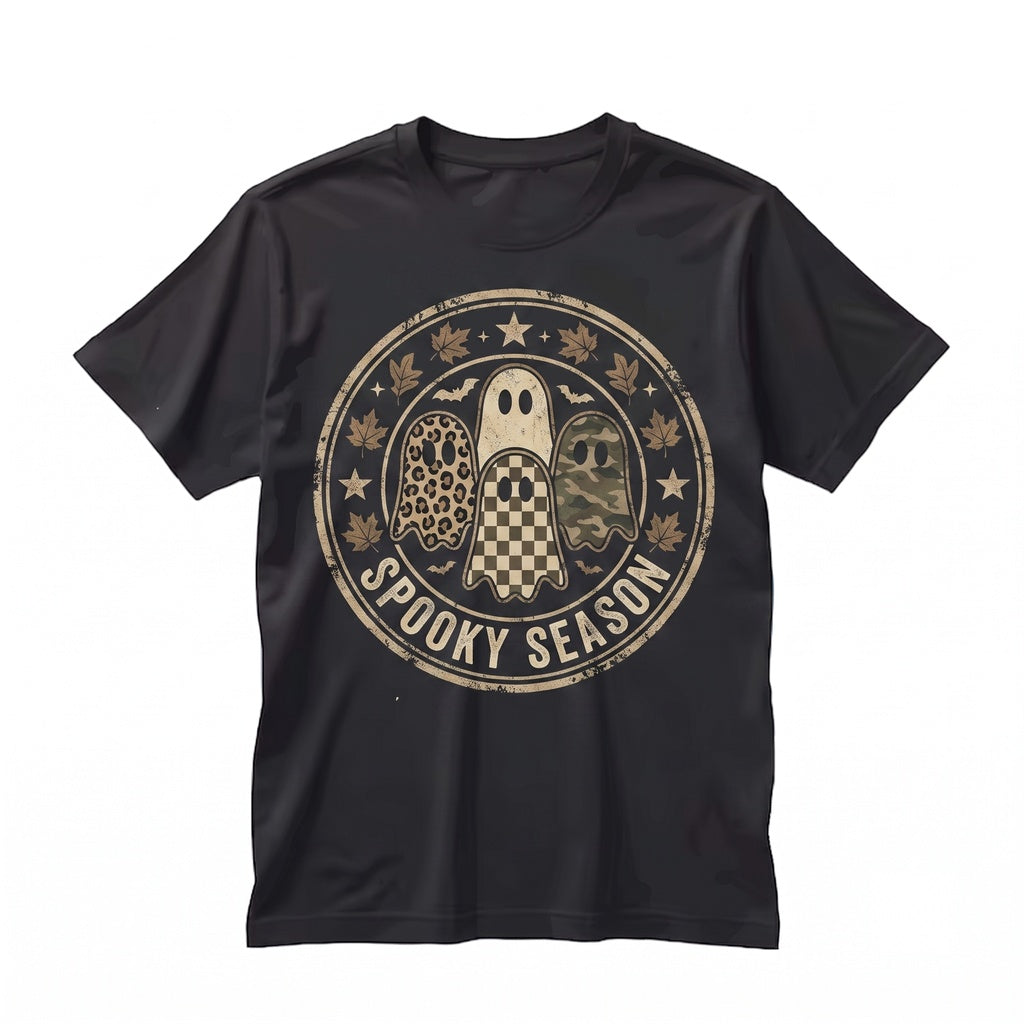 Spooky Season Vintage Halloween Creepy Ghost Crewneck Sweatshirt Unisex TShirt