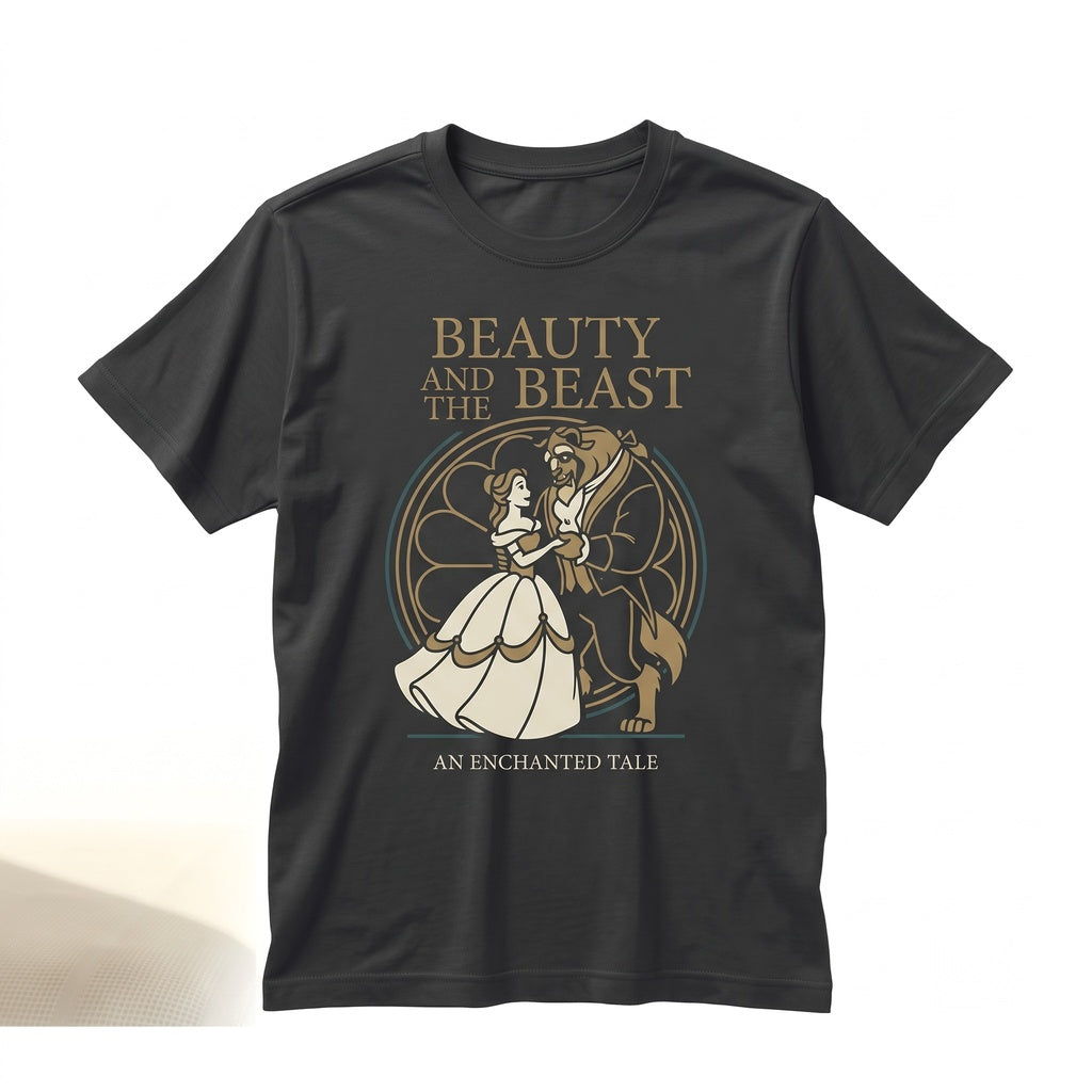 Vintage Princess Belle Beauty and Beast Tale as Old Time Fairy Tale Theme Park Vacation Apparel Unisex TShirt