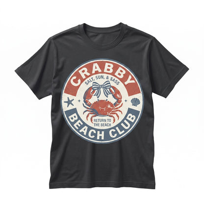 Funny If Crabby Please Return To Beach Summer Vacation Ocean Humor Graphic Short Sleeve Unisex TShirt
