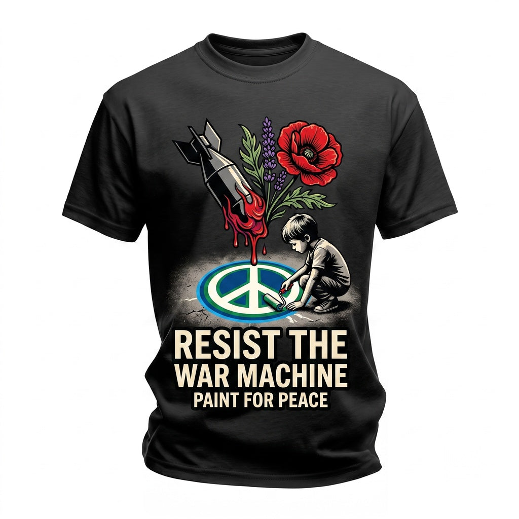 Resist The War Machine Anti Political Protest Truth Against Unisex TShirt