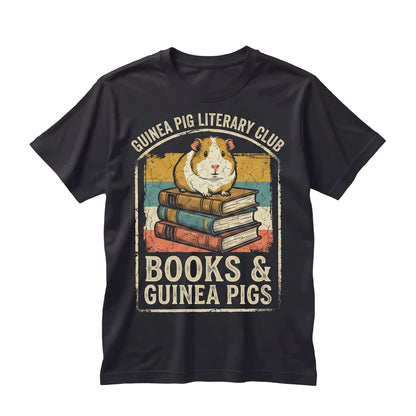 Cute Funny Guinea Pig Reading Book Lover Wheek Whisperer Pet Owner Present Unisex TShirt