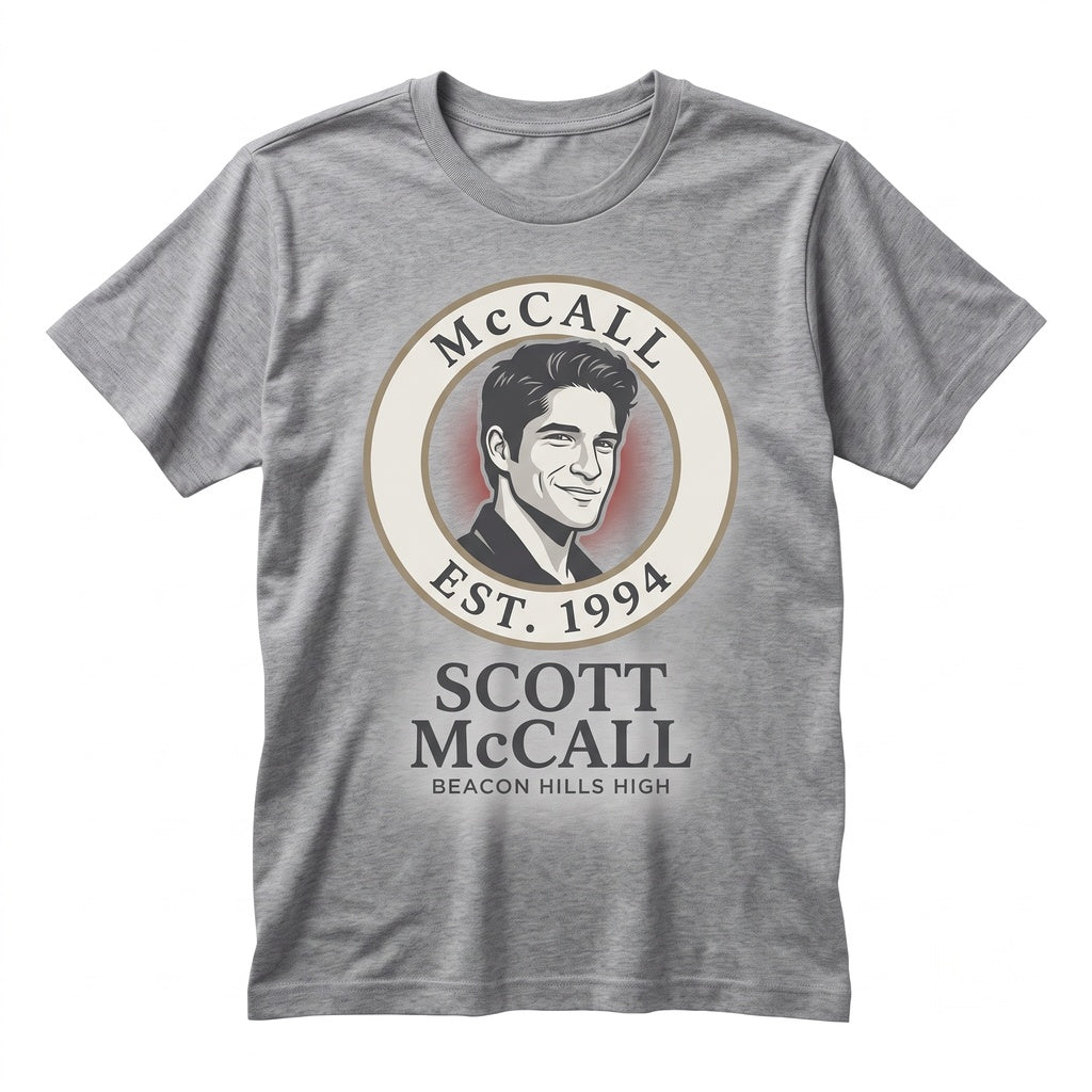Scott McCall Retro Werewolf Graphic Teen Wolf Fan Art Vintage Apparel Gift for Men Women Unisex TShirt