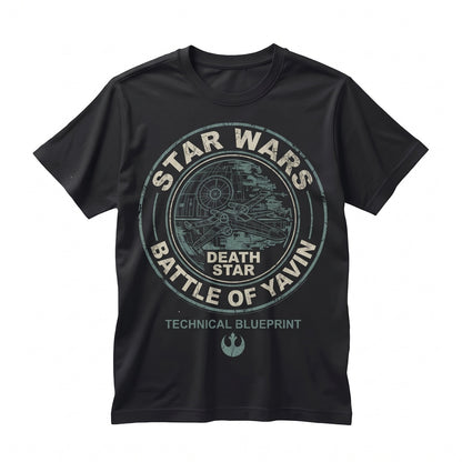 Vintage 1977 Sci-Fi Death Star Graphic Top, Retro Space Battle Theme Park Apparel, Unisex TShirt