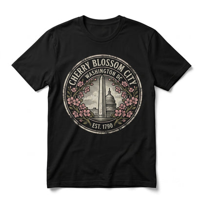 Washington DC Cherry Blossom Festival Floral Souvenir Graphic Apparel Unisex TShirt