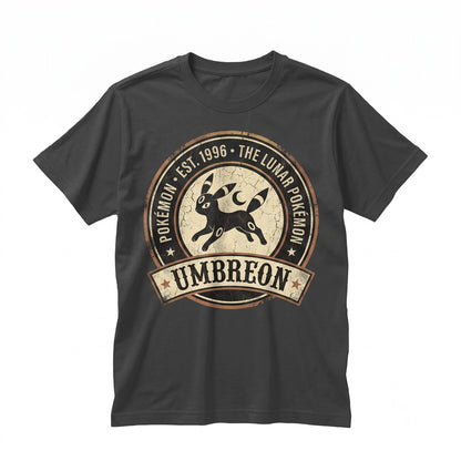 Umbreon Eeveelution Retro Japanese Anime Manga Dark Moon Creature Graphic Pink Vintage Gamer Gift Unisex TShirt