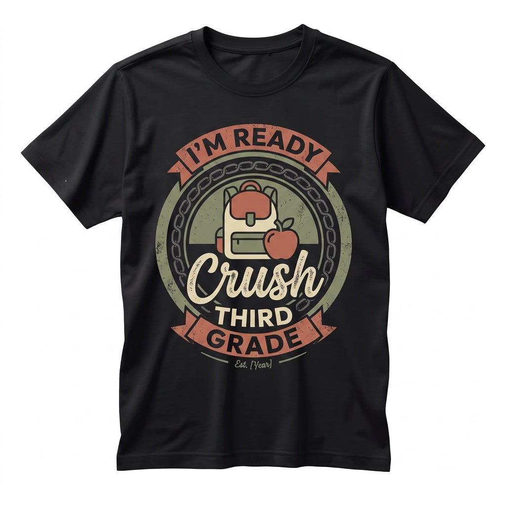 Personalized Monster Back to School Ready Crush Pre K Kindergarten First Second Third Grade Student Gift Unisex TShirt