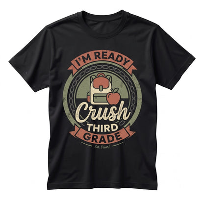 Personalized Monster Back to School Ready Crush Pre K Kindergarten First Second Third Grade Student Gift Unisex TShirt