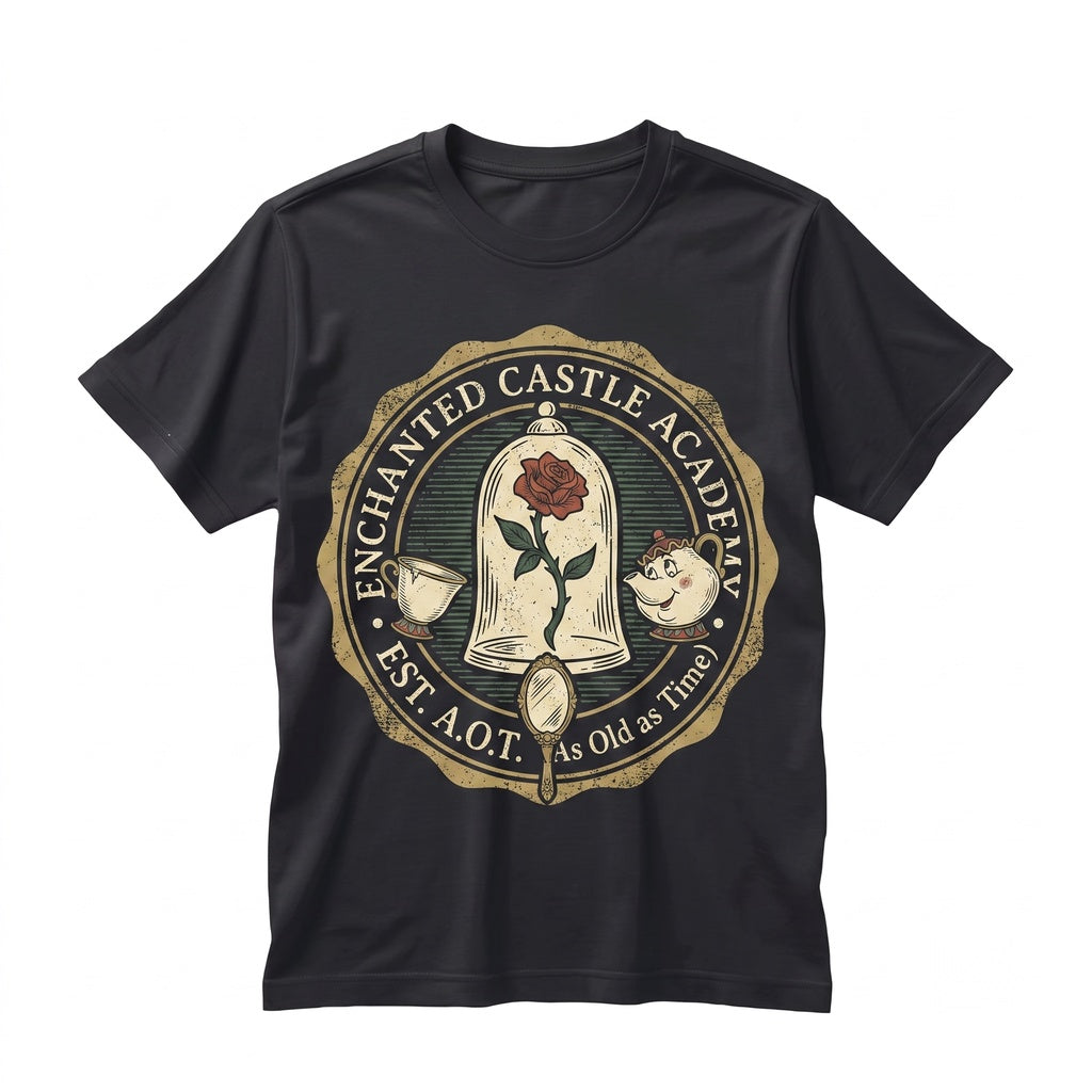 Retro Tale As Old Time French Princess Bookshop Graphic Vintage Novel Reader Fairytale Unisex TShirt