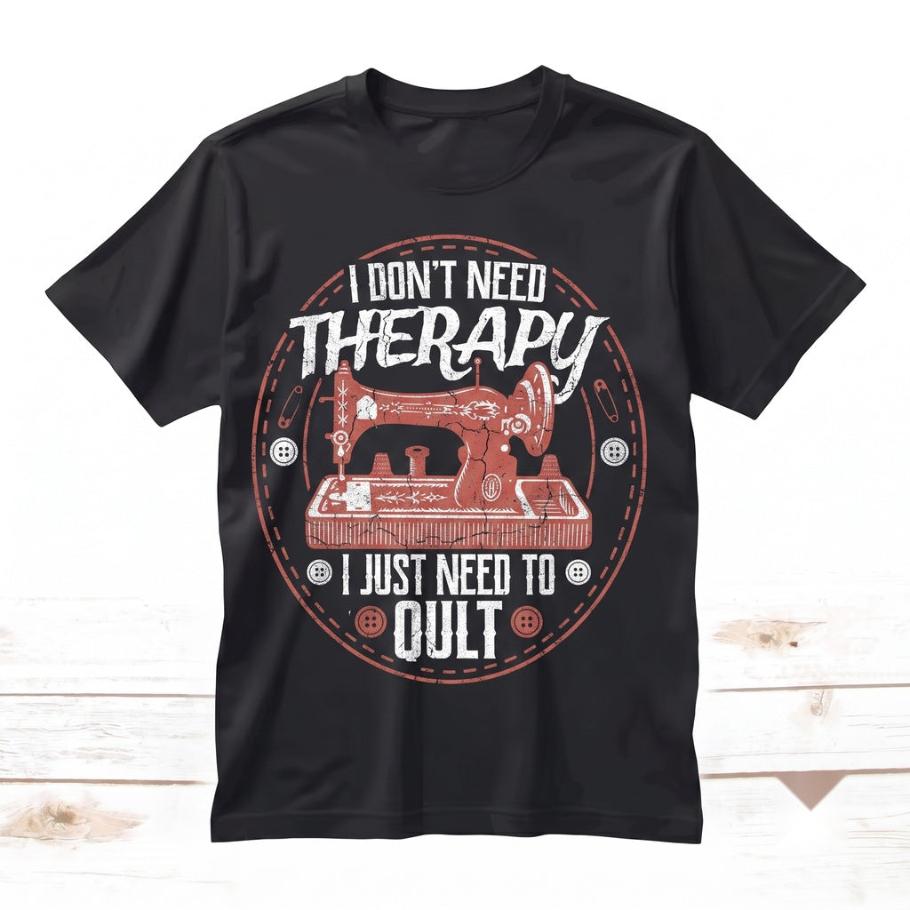 Funny Sewing Machine Quilter Gift for Seamstress Fabric Lover Birthday Present Pattern Unisex TShirt