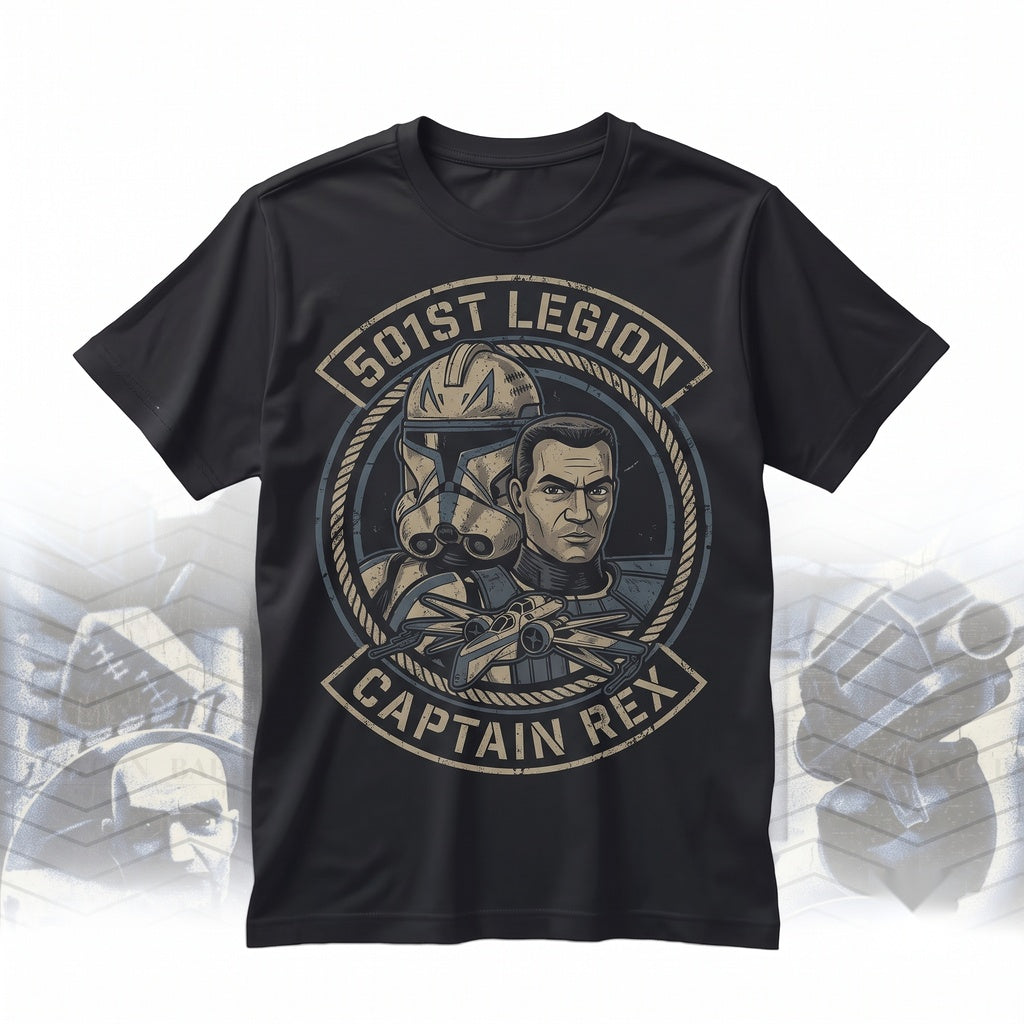 Captain Rex 501st Legion Clone Trooper Oversized Graphic Unisex TShirt