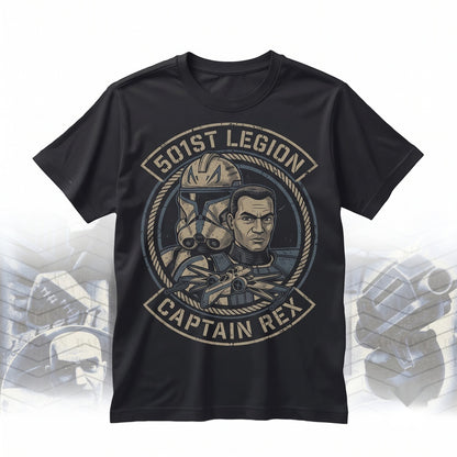 Captain Rex 501st Legion Clone Trooper Oversized Graphic Unisex TShirt