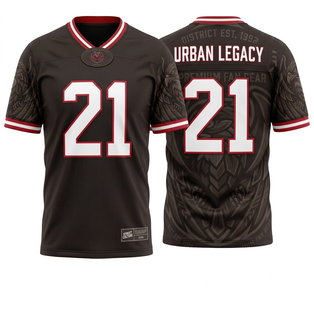 Unisex Breathable Mesh Football Fan Jersey - Stitched Lightweight Athletic Game Day Shirt