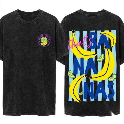 Retro Vintage Summer Fruit Food Pun Thats Banana Graphic Unisex Wash T-Shirt