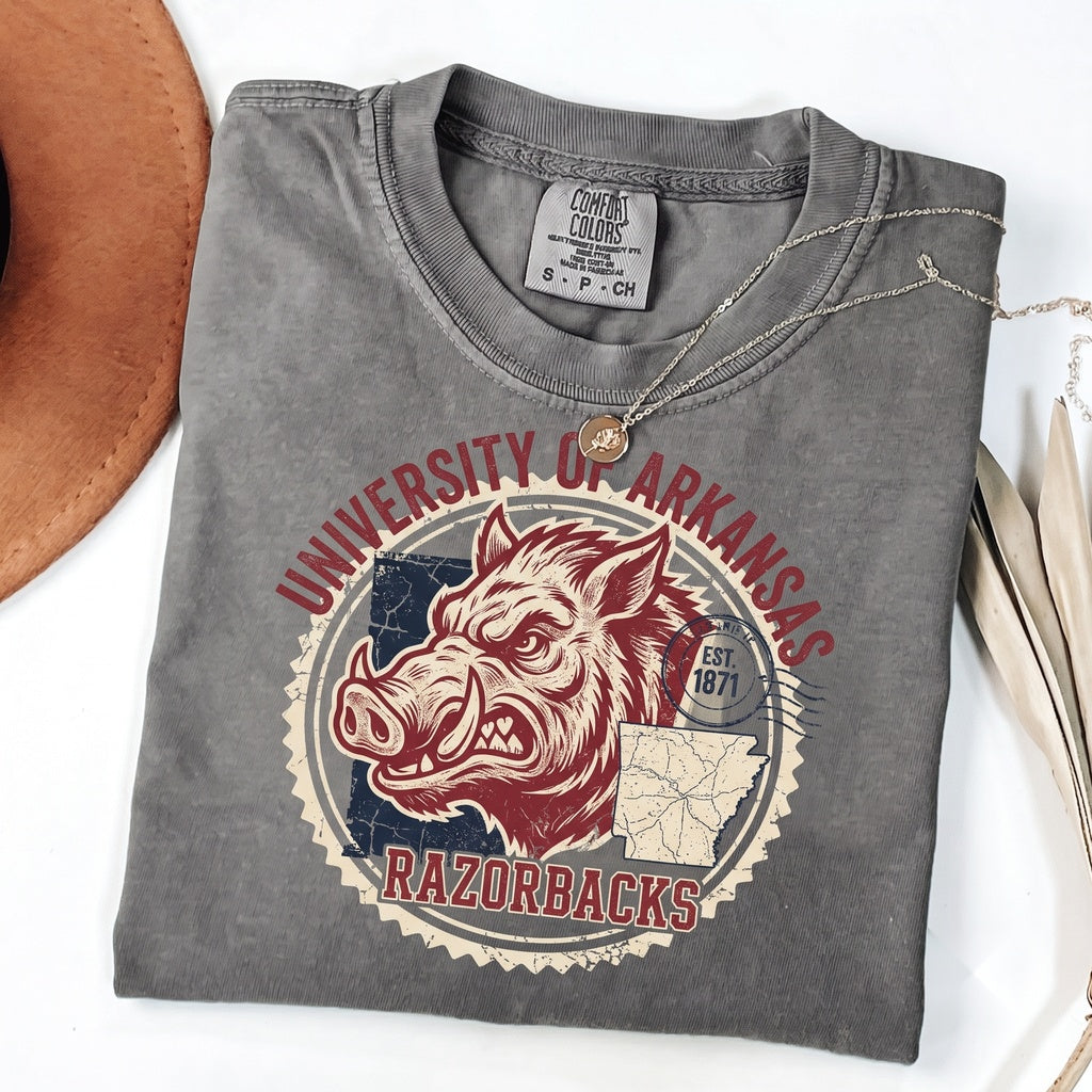Arkansas Football Gameday Razorbacks College Tailgate Apparel Unisex TShirt
