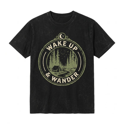 Vintage Nature Forest Outdoor Camping Graphic Unisex TShirt