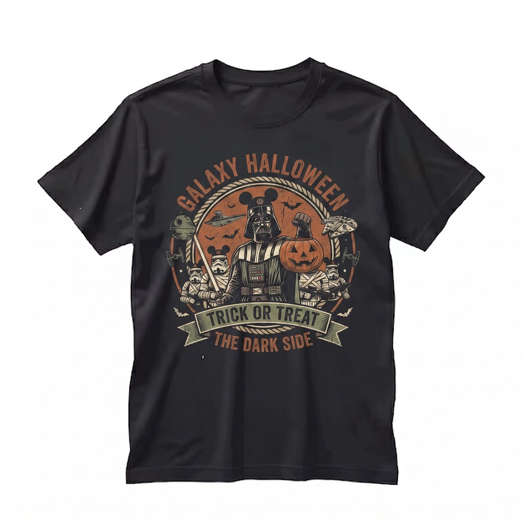 Dark Lord Pumpkin Halloween Graphic Spooky Season Funny Sci-Fi Fall Gift Unisex TShirt