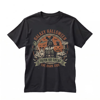 Dark Lord Pumpkin Halloween Graphic Spooky Season Funny Sci-Fi Fall Gift Unisex TShirt