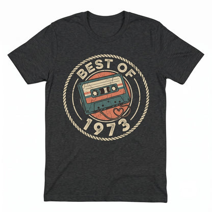 Vintage 1975 Cassette Tape 50th Birthday Graphic Gift Unisex TShirt
