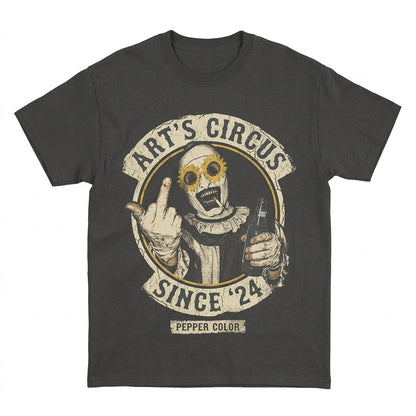 Horror Character Middle Finger Graphic Spooky Slasher Halloween Clothing Unisex TShirt