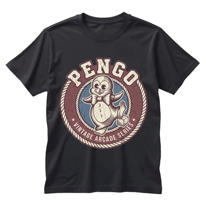 Vintage Arcade 1982 Ice Block Penguin Video Game Graphic Cotton Unisex TShirt