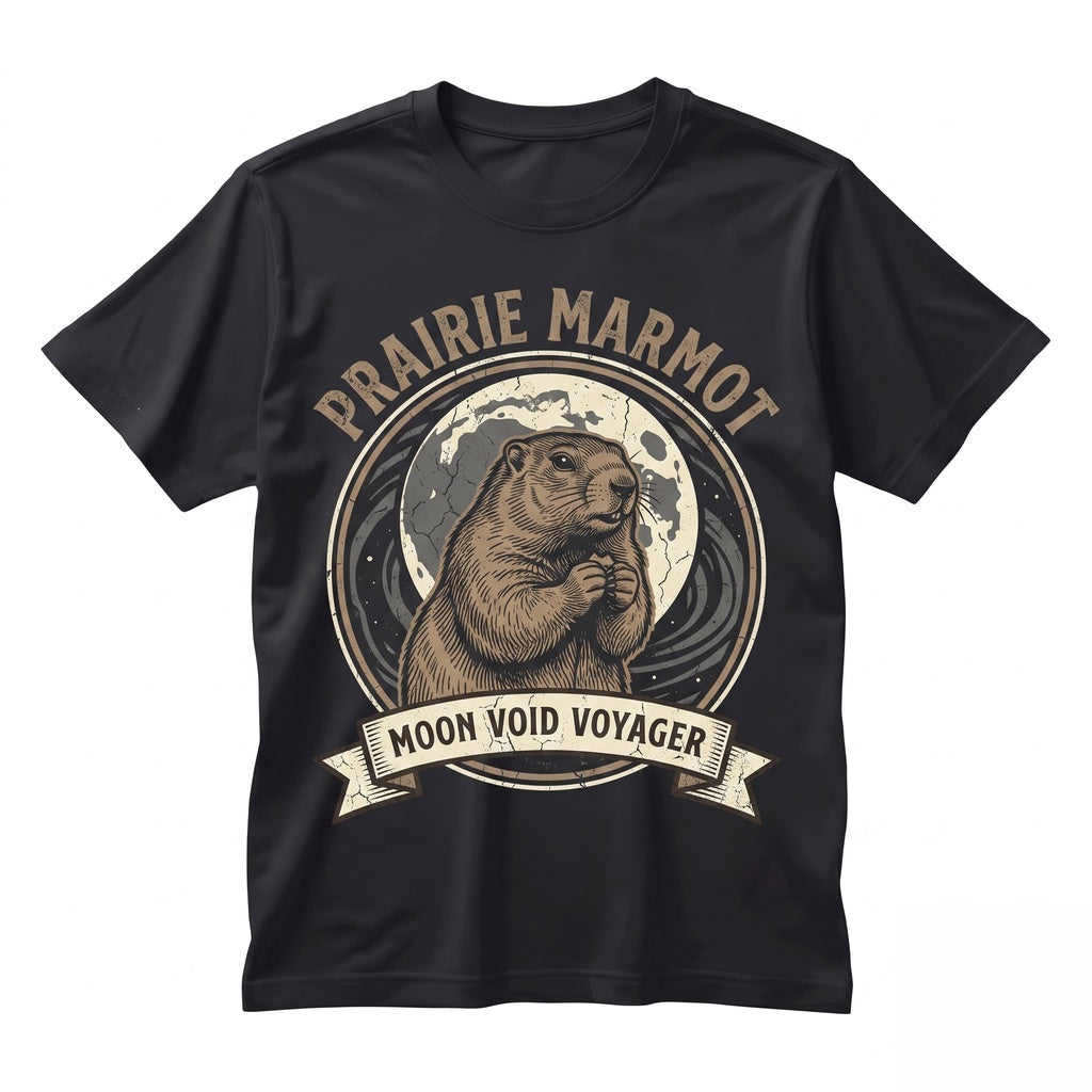 Three Retro Vintage Moon Prairie Dog Cute Funny Animal Rodent Graphic Gift Unisex TShirt