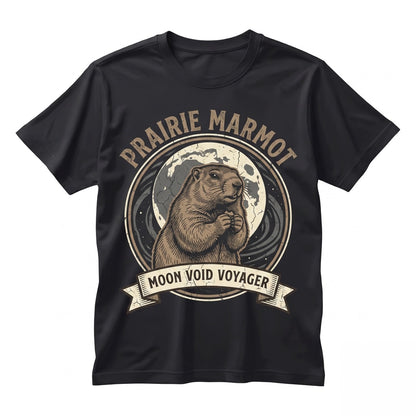 Three Retro Vintage Moon Prairie Dog Cute Funny Animal Rodent Graphic Gift Unisex TShirt