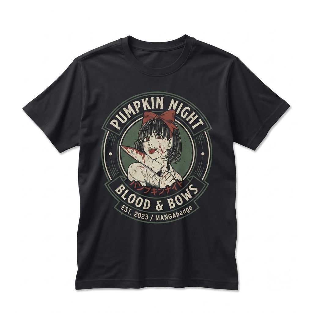 Happy Halloween Pumpkin Jack-O-Lantern Spooky Night Anime Graphic Unisex TShirt