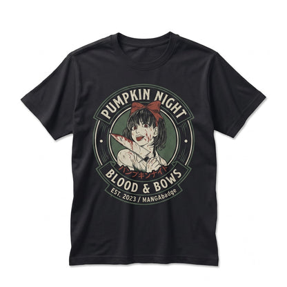 Happy Halloween Pumpkin Jack-O-Lantern Spooky Night Anime Graphic Unisex TShirt