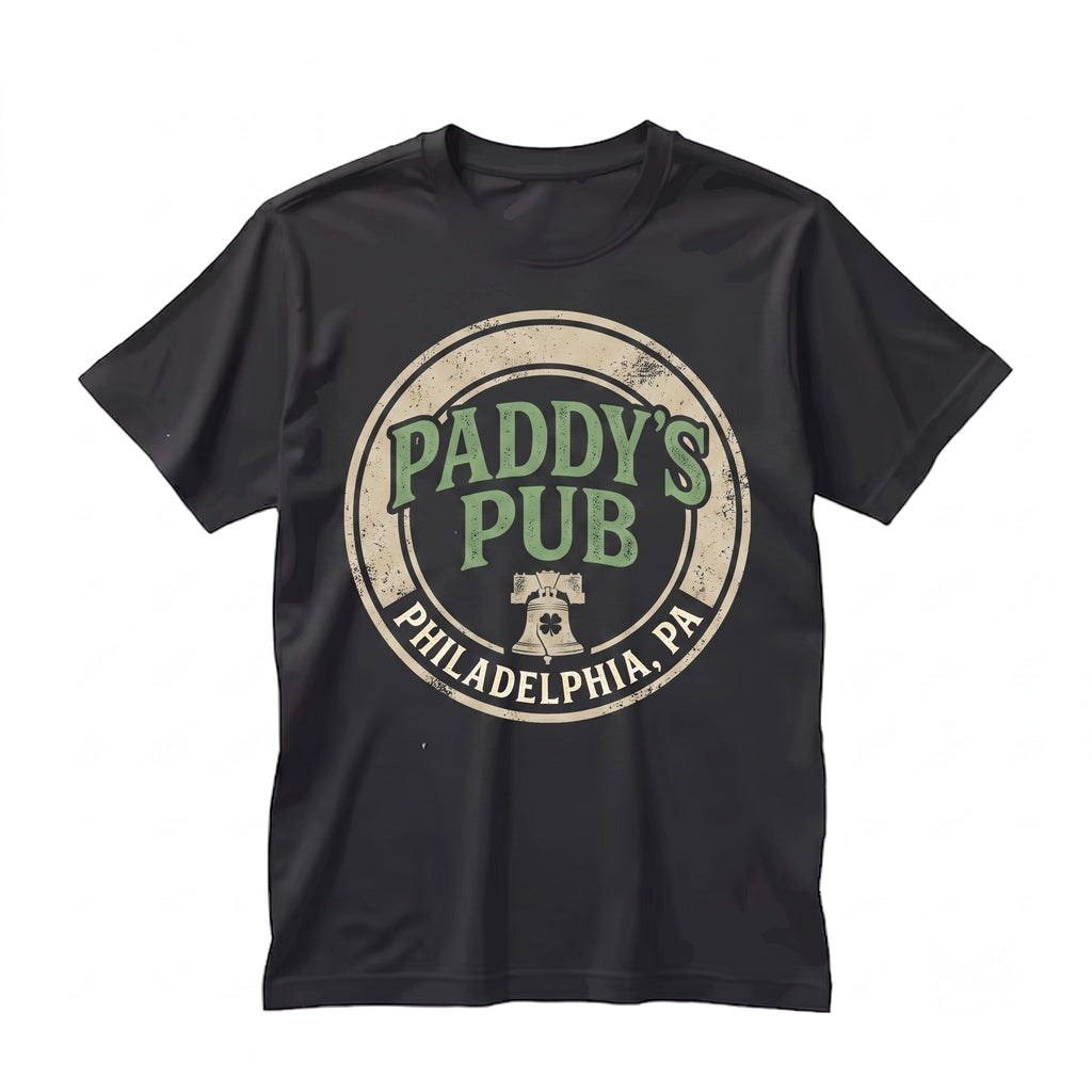 Paddys Irish Pub Philadelphia Bar Vintage Retro Shamrock Drinking Graphic Unisex TShirt