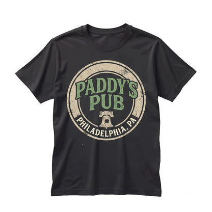 Paddys Irish Pub Philadelphia Bar Vintage Retro Shamrock Drinking Graphic Unisex TShirt