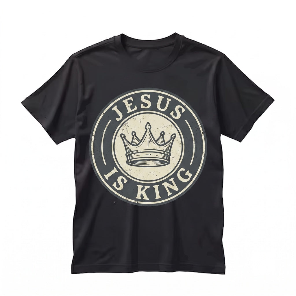 Jesus Is King Christian Faith Based Graphic Apparel Unisex TShirt