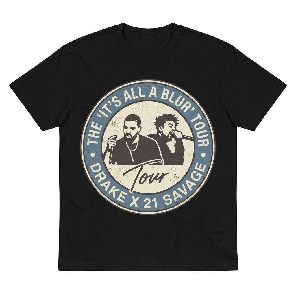 Drake 21 Savage Its All A Blur Tour Vintage Hip Hop Rap Concert Unisex TShirt