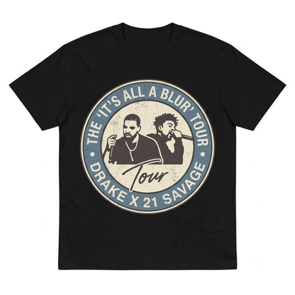 Drake 21 Savage Its All A Blur Tour Vintage Hip Hop Rap Concert Unisex TShirt