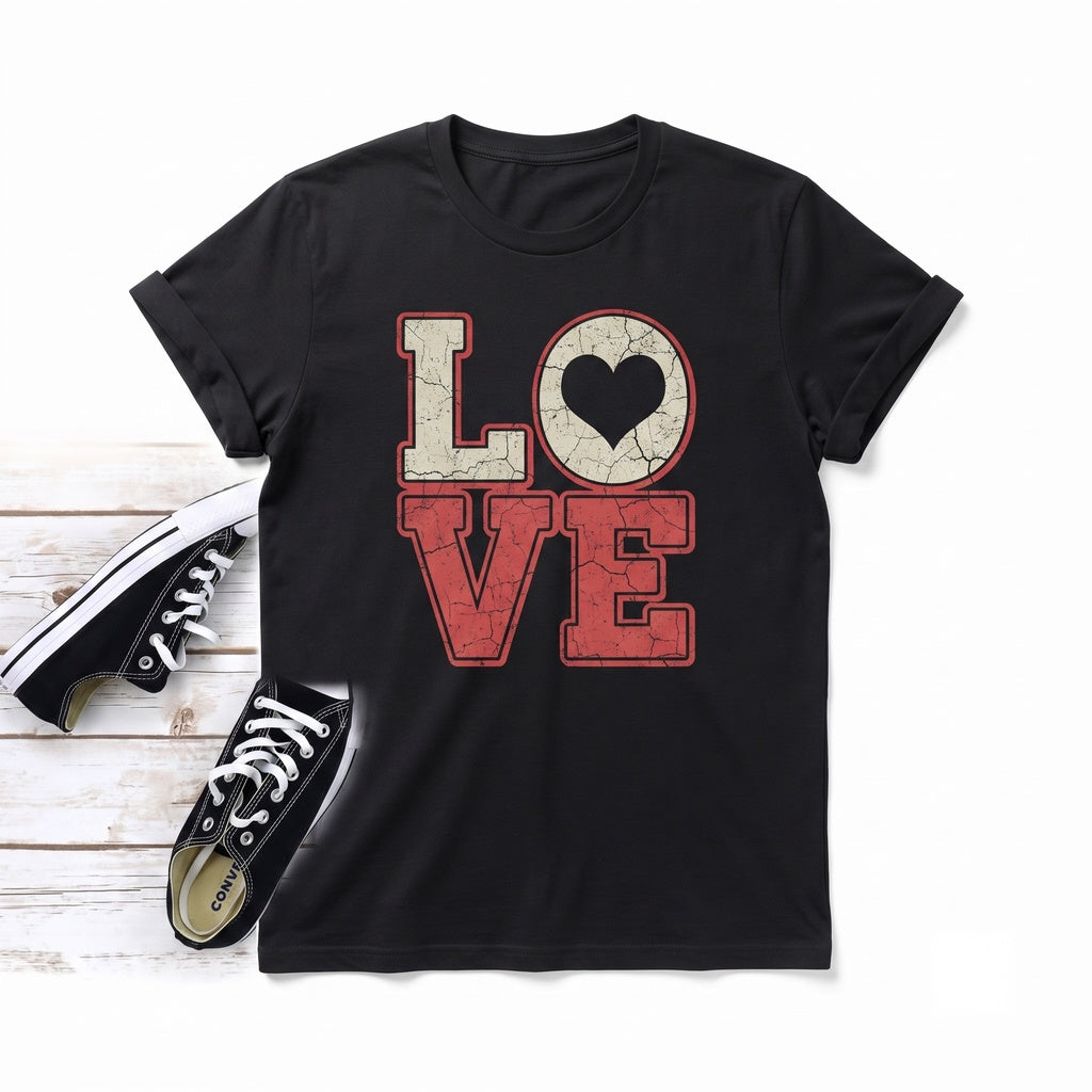 Love Heart Graphic Top Valentine Holiday Unisex TShirt