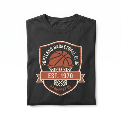 Retro Portland Basketball Streetwear Graphic Game Day Fan Apparel Unisex TShirt