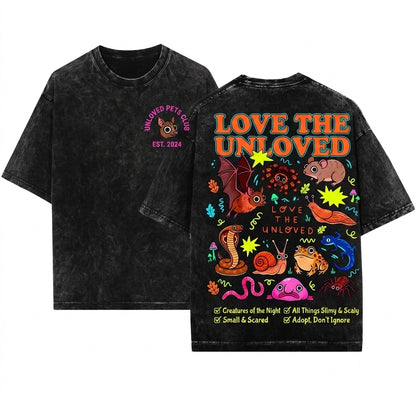 Love The Unloved Cute Weird Retro Entomology Science Bug Teacher Gift Unisex Wash T-Shirt