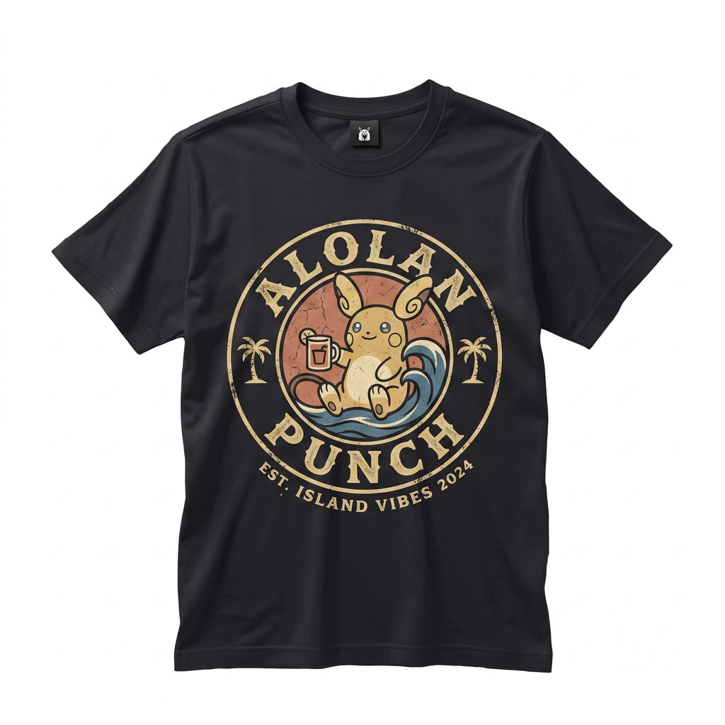 Vintage Raichu Alolan Electric Monster Graphic Homage Retro Anime Eevee Evolution Apparel Unisex TShirt