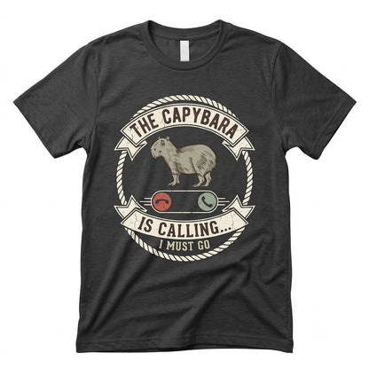 Capybara Calling I Must Go Lovers Gift, Largest Rodent Cavy Boys Girls Costume, Funny Animal Zoo Fans Pet Owner Present Unisex