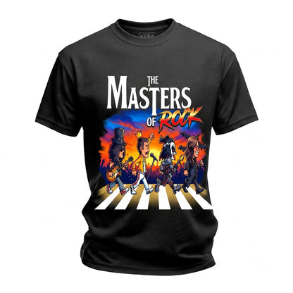 Classic Heavy Metal Band Legends Cartoon Album Crossing Graphic Retro Concert Apparel Unisex TShirt