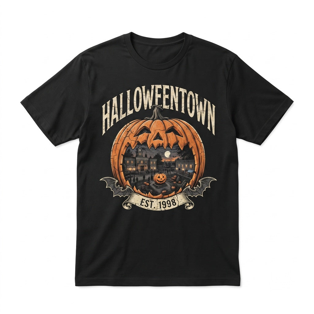 Spooky College 1998 Retro Autumn Graphic Apparel Unisex TShirt