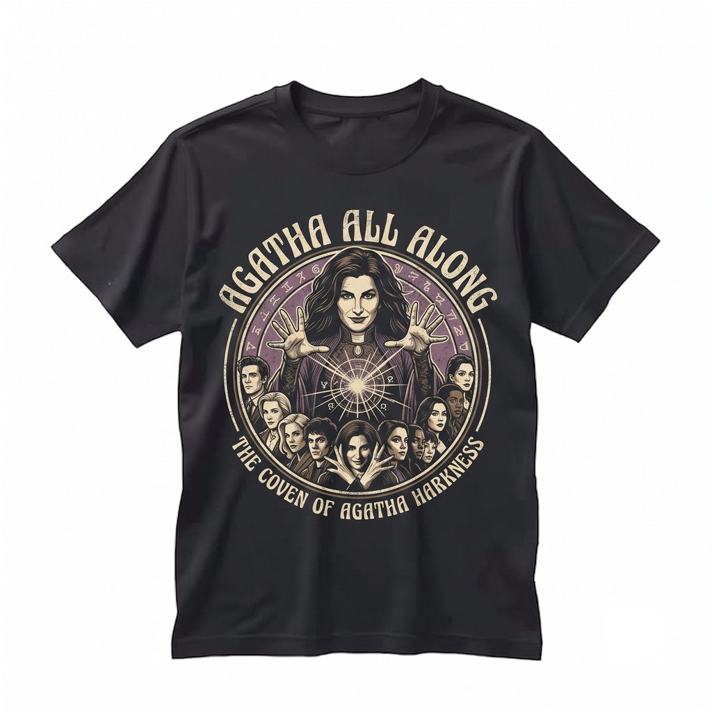 Oversized Agatha Harkness Coven Witch Horror Fan TV Series Gift Unisex TShirt