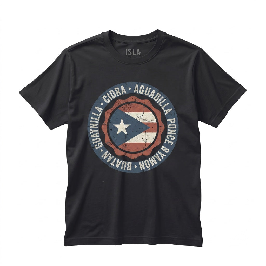 Puerto Rican Flag Heritage Raised Roots Travel Lover Gift Unisex TShirt