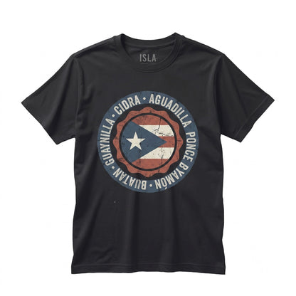 Puerto Rican Flag Heritage Raised Roots Travel Lover Gift Unisex TShirt