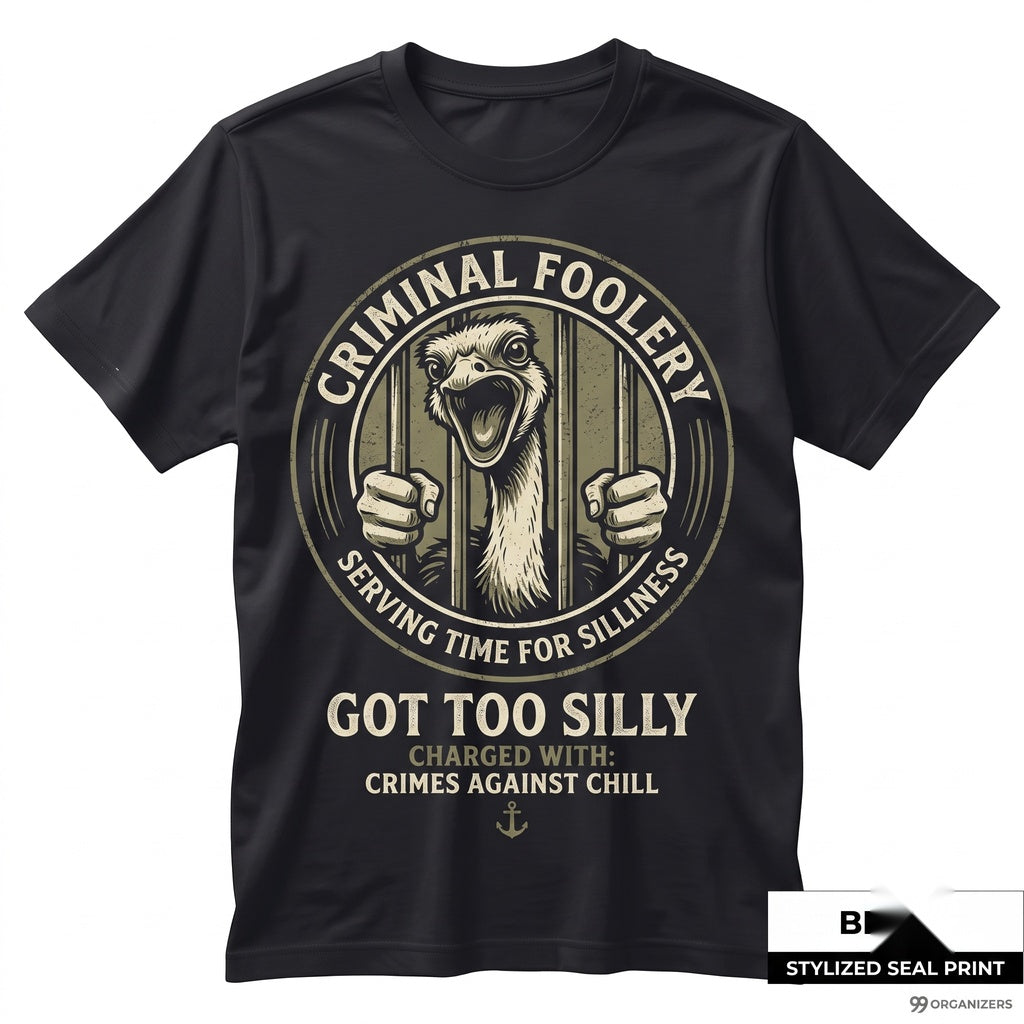 Silly Goose Got Too Graphic Funny Meme Weird Animal Humor Novelty Cotton Vintage Apparel Unisex TShirt