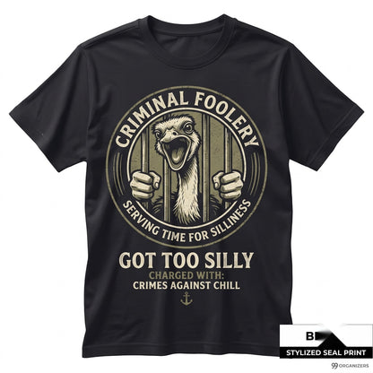 Silly Goose Got Too Graphic Funny Meme Weird Animal Humor Novelty Cotton Vintage Apparel Unisex TShirt